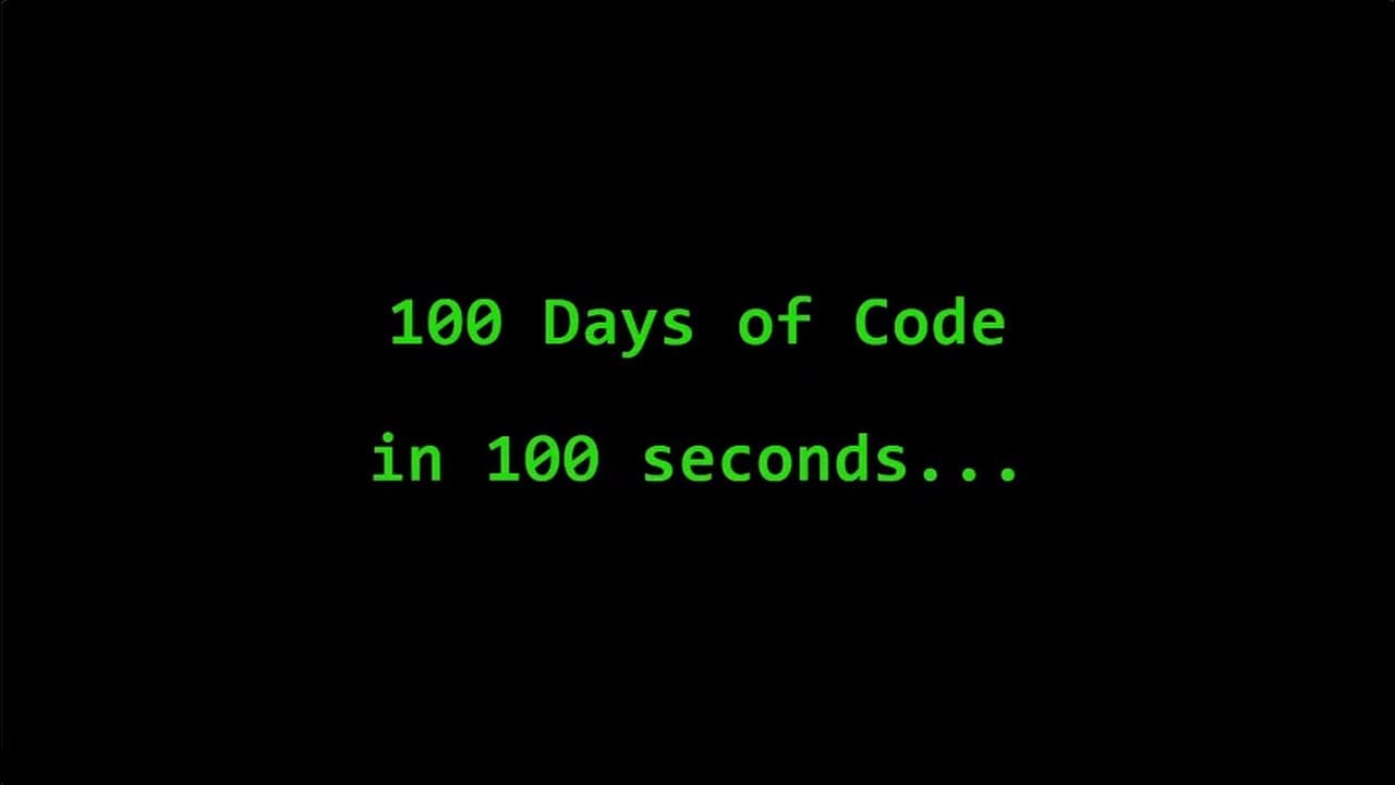 100 DAYS OF CODE project artwork